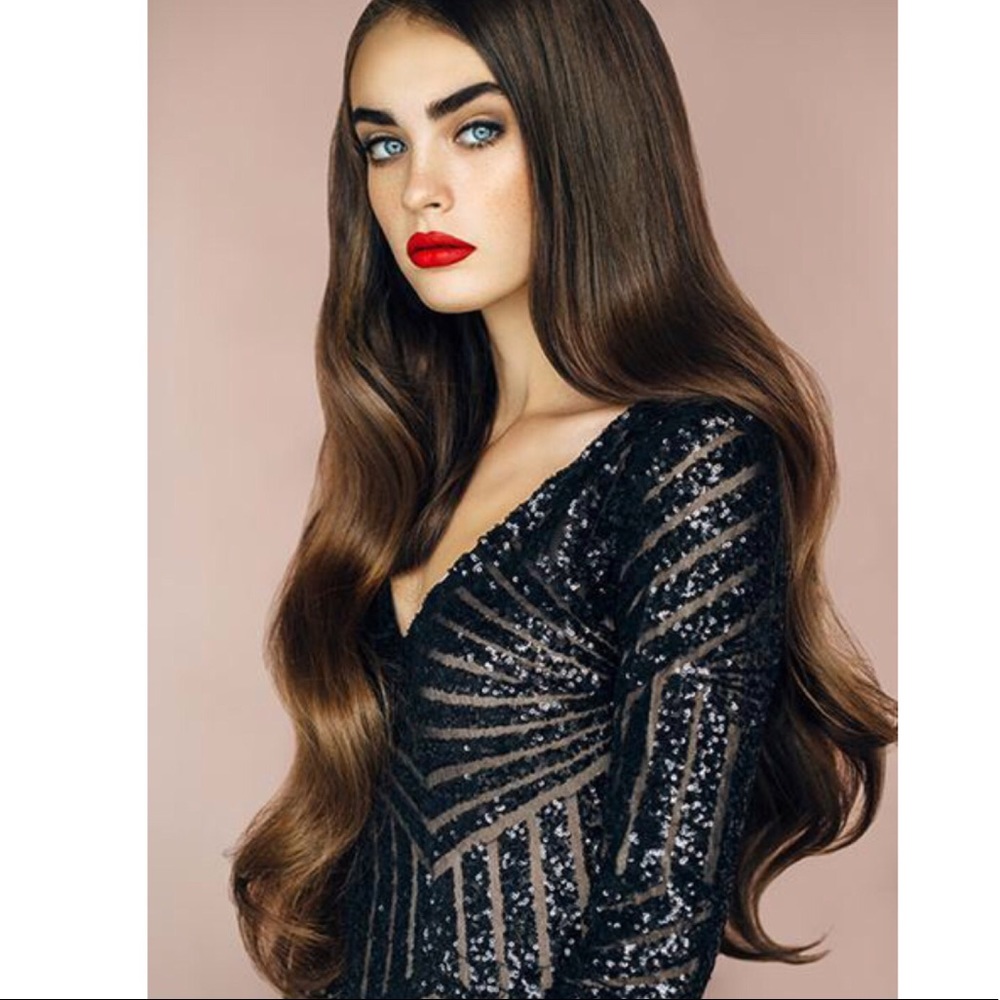 Dark Brow Clip In Hair Extentions